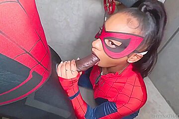 Spider Woman Gets Fuck Before Going To Save The Day