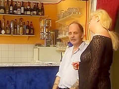 Nasty German Blonde Spanked And Hard In The Bar