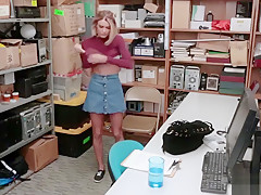 Shoplifter Emma Hix Gets Bang In The Office